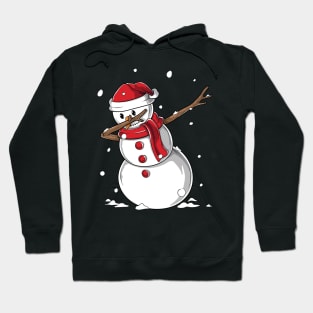 Dabbing Snowman Santa Hat - Funny Christmas Gift Hoodie